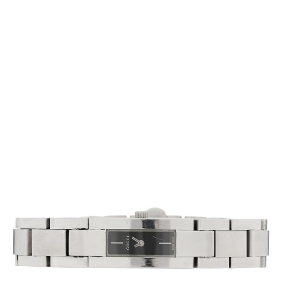 Gucci 4600L SERIES Stainless Steel ULTRA THIN DRESS Watch BLACK FACE - Picture 9 of 10